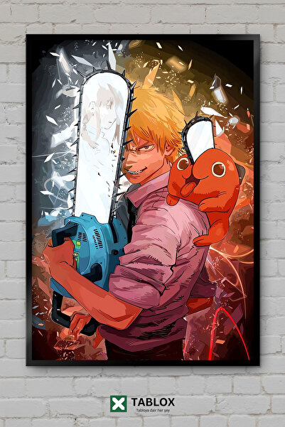 tablomaxtbx Αφίσα με χαρακτήρες από το anime/manga Chainsaw Man, Ντέντζι και ...