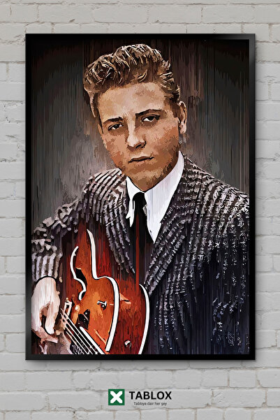 tablomaxtbx Αφίσα Eddie Cochran, μουσικός ροκ ρολ, τραγουδιστής, με κορνίζα, ...