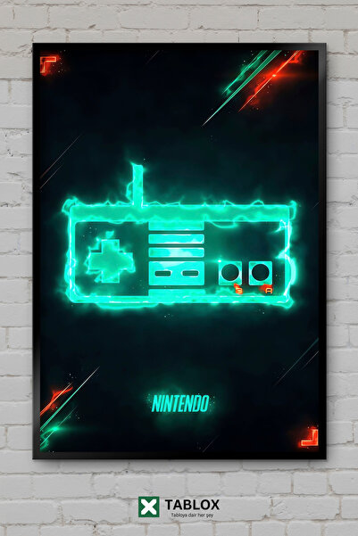 tablomaxtbx Nintendo Nes Controller Retro Game Console Frame Look Decorative ...