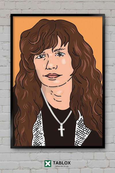 tablomaxtbx Dave Mustaine Megadeth rok metal muzika umetnik poster okvir izgl...