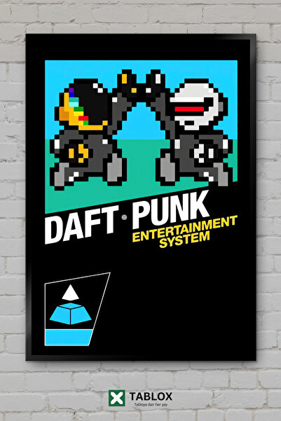 tablomaxtbx Daft Punk Retro Igra Film Glazba Poster Umetnost Uramljen Dekorat...