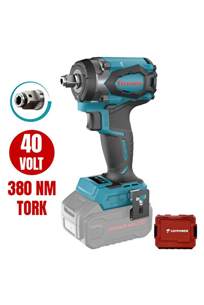 Cat Power KÖMÜRSÜZ AKÜLÜ SOMUN SIKMA VE TORKLU VİDALAMA 1/2'' Lİ-İON 40V - CA...
