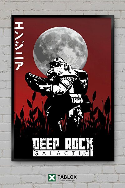 tablomaxtbx Deep Rock Galactic Engineer Αφίσα Δράσης Παιχνιδιού με Προβολή Πλ...