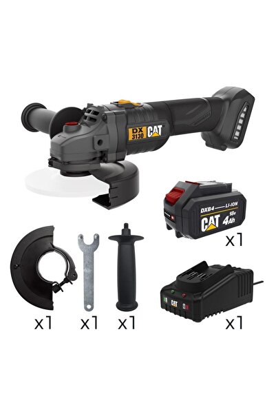 Cat DX3130 18Volt/4.0Ah 125mm Tek Akülü Kömürsüz Profesyonel Avuç Taşlama