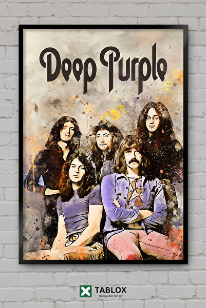 tablomaxtbx Deep Purple Ροκ Μπάντα Μουσική Ομάδα Καλλιτεχνών Αφίσα Τέχνης Κορ...
