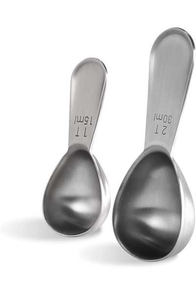 U-Taste 18/8 Stainless Steel Coffee Scoop, Measure Scooper (15ml+30ml)