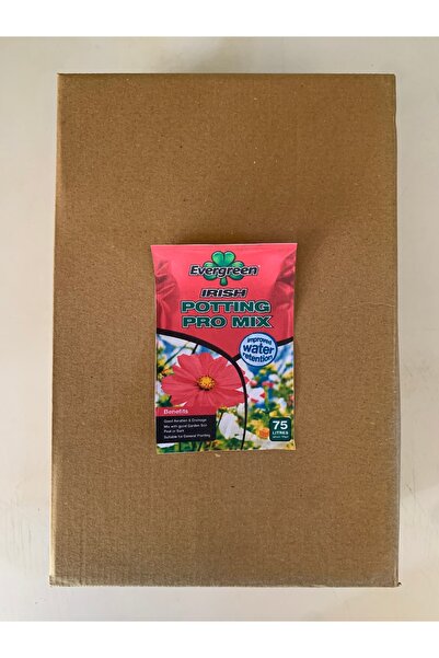 Evergreen Potting Pro Mix 5 LİTRE –Geliştirilmiş Su Tutma Kapasiteli Büyük Saksılar İçin İri İskeletli Profesyonel Torf (12 Ay Gübreli)