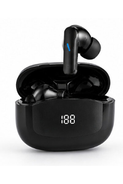 PRİZE Căști wireless TWS Mate 80 Bluetooth Pure Bass cu carcasă cu afișaj dig...