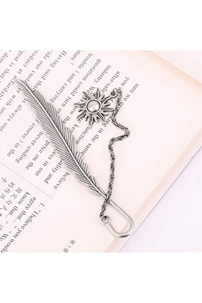 Bukela Metal Feather Cute Bookmark Glow in The Dark Bookmark with 3D Silver S...