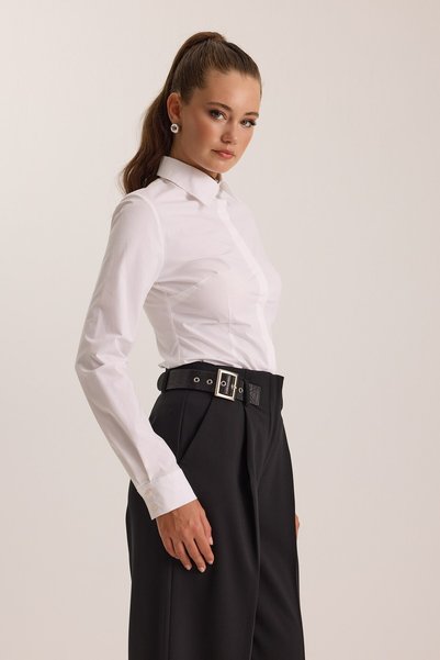NOK İSTANBUL The Slim Shirt White
