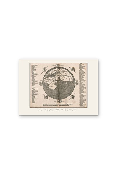 OEM Poster Cardboard 250g A4, Original ancient world map Pomponius Mela 1520,...