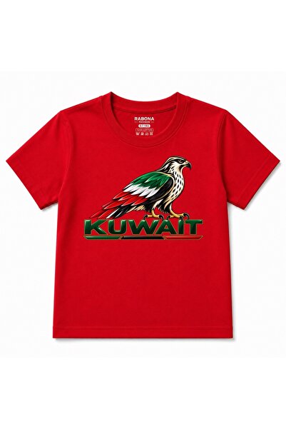 Rabona Fashion Кувейтска детска тениска с графика на сокол с дръзки крила