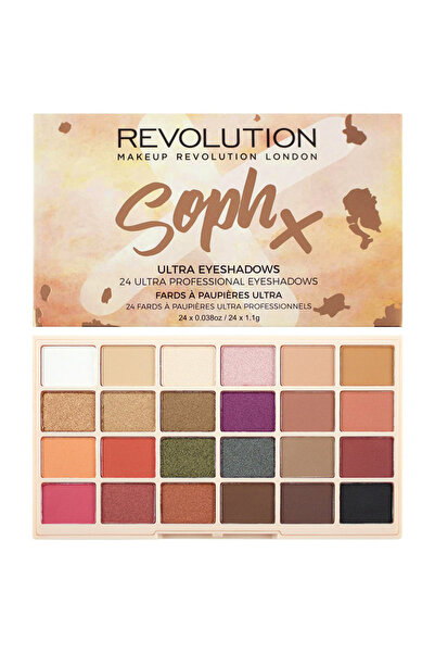 Makeup Revolution London Μακιγιάζ Ρεβολουτίον Σοφ Χ Παλέτα Σκιών Ματιών 24x1,1γρ