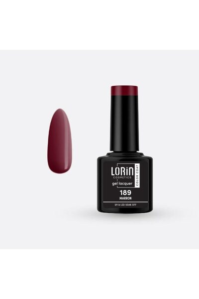 Lorin Cosmetics Lorin Ημιμόνιμο Βερνίκι Νυχιών Τζελ 8ml. # 189 (Καφέ) - Lorin.gr