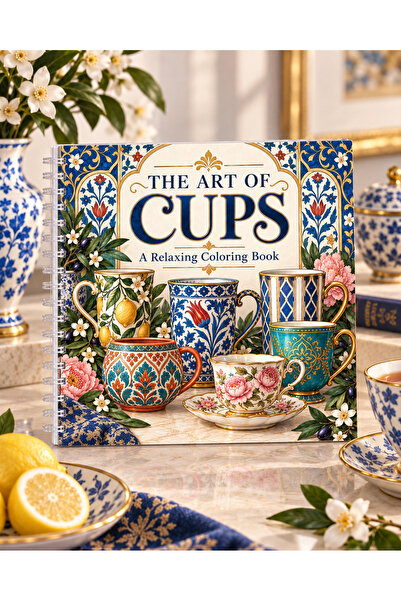 Z&R CRAFT The Art of Cups Yetişkin Boyama Kitabı | Fincan Kupa Çini ve Desen ...
