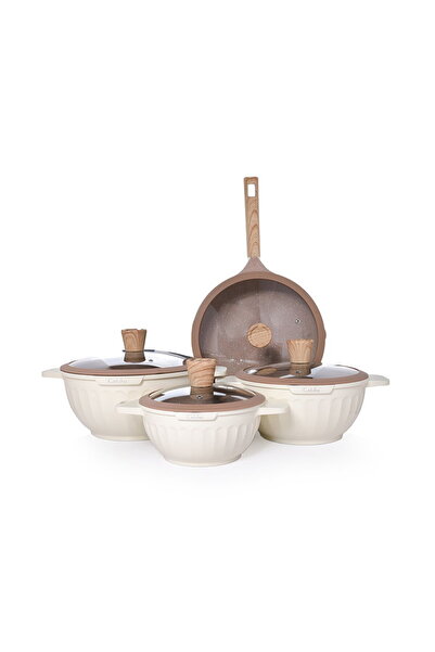 caldo 8-Piece Casserole Set Beige
