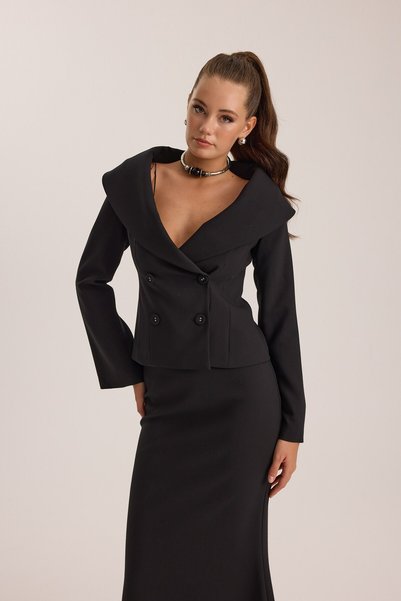 NOK İSTANBUL Lady Di Iconic Blazer Black
