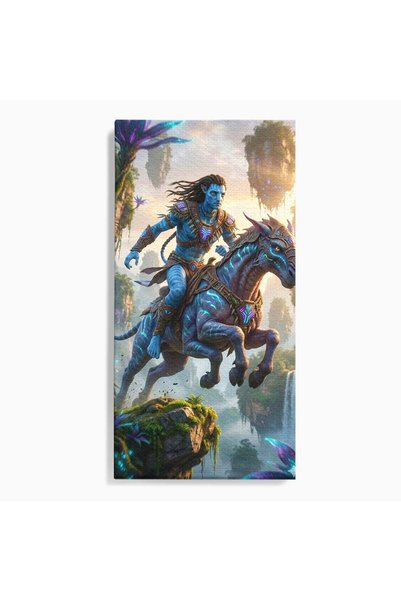 Luxcanva Tablou Canvas Razboinicul Pandorei 50x100 cm pe Sasiu Lemn Mistic Fa...