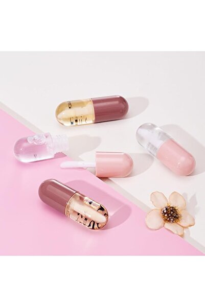 Mazinreem Lip Care, Day & Night Lip Oil Duo Set, Honey Moisturizing for Dayti...