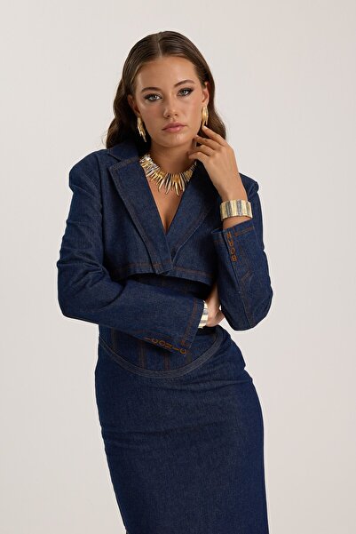 NOK İSTANBUL The Iconic Denim Jacket DARK BLUE