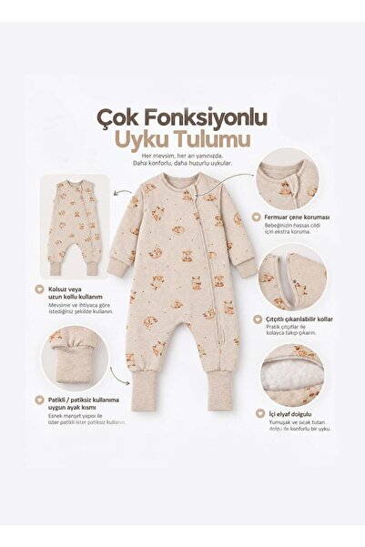 kitikate Puffy Uyku Tulumu Bej