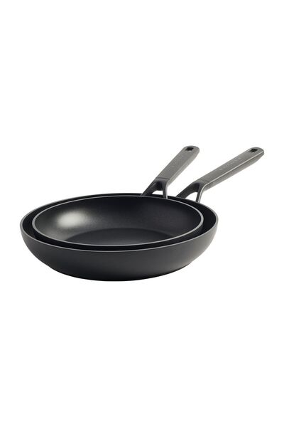Kitchenaid Set of 2 non-stick frying pans, aluminium, 24 cm / 28 cm, "Classic" -