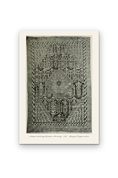 OEM Poster Carton 250g A4, Ilustratie Antica Covor Oriental 1922, Arhiva Isto...