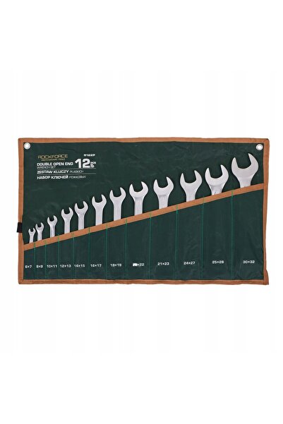 ROCKFORCE Set de chei plate 12 buc. (6-32mm) pe cheile plate din pânză