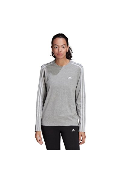 adidas Βασικά Είδη Γυναικείο Μακρυμάνικο Μπλουζάκι με 3 Ρίγες
