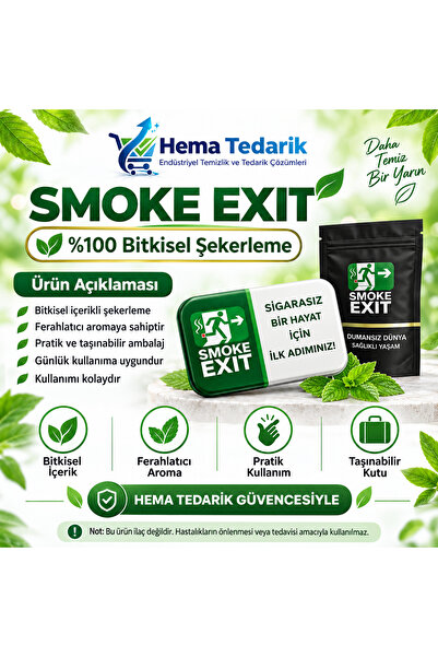 Smoke Exit Bitkisel Şekerleme – Ferahlatıcı Aromalı, Pratik Kullanım