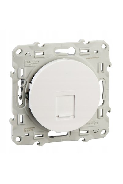 Schneider Electric Priză de calculator Odace RJ45 cat.5e UTP alb S52D471