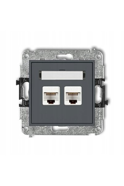 KARLIK Priză computer MINI dual RJ45 5e