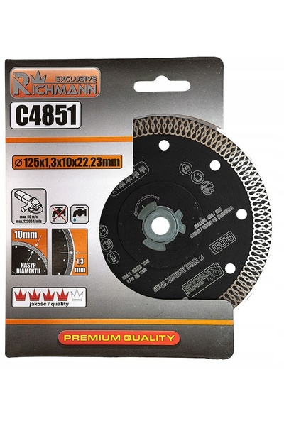 richmann Disc diamantat pentru gresie, glazuri subțiri 125x1,3mm PROFI