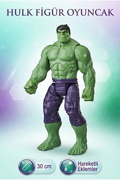 Tıfıl Toys Orjinal Lisanslı Hulk Eklemleri Hareketli Gerçekçi ve Detaylı Tasa...