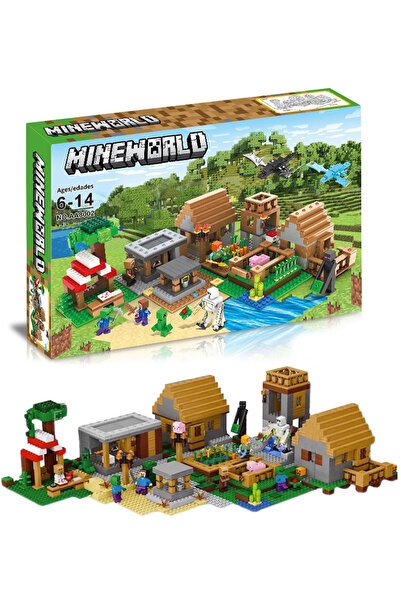 HILUKE MineCraft -The Deluxe Village Building Block Set 800+ PCS