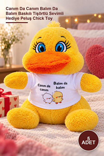 Yenilig 5 Pieces of Plush Chick Toy – Cute Gift Plush Chick Toy with the Prin...