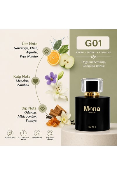 Mona G01 Alkolsüz Kadın Kokusu