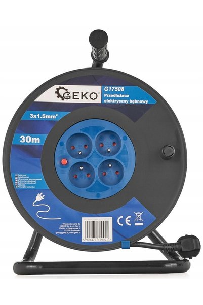 GEKO Cablu prelungitor electric 3x1.5mm2 30m