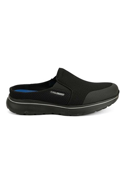 KİNG PAOLO Sneaker Tekstil Tabanı Çıkan Yürüyüş Erkek Terlik KP1211 SİYAH