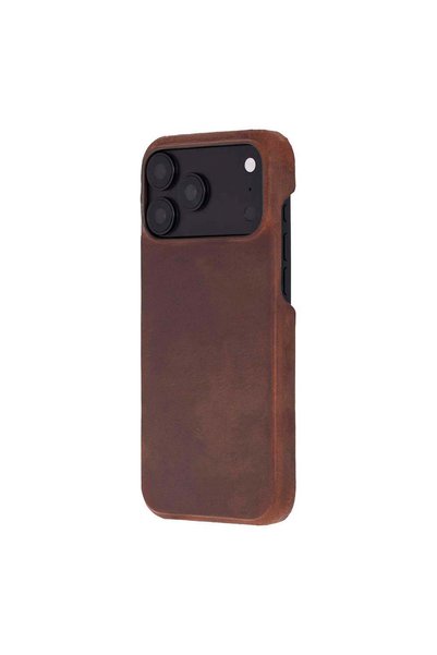 BloominBag Bloomcase Vectra Saddle Heritage Brown iPhone 18 Pro Magsafe Genui...