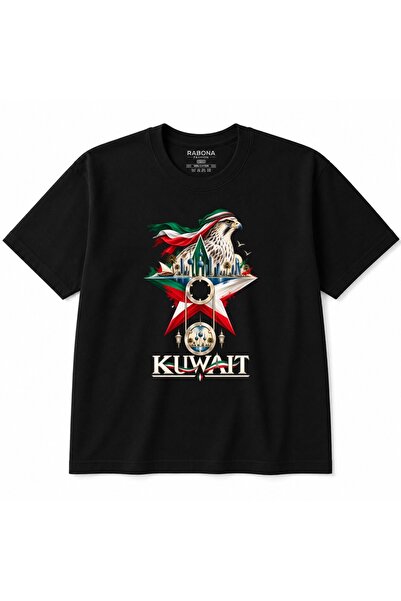 Rabona Fashion Kuwait Falcon Crest & Cityscape Graphic T-Shirt