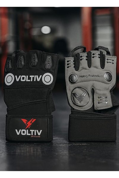 VOLTIV قفازات رياضية للحماية القصوى مع دعم للمعصم - قفازات تدريب لرفع الأثقال...