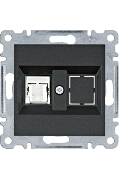 hager lumina Priză de calculator portabilă RJ45 cat.6 UTP negru WL2153