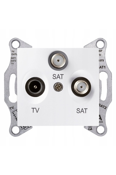 Schneider Electric Priză SEDNA TV/SAT/SAT terminal alb SDN3502121 SCHNEIDER