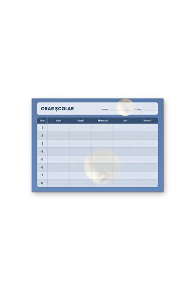 OEM Παστέλ Μπαλόνια Σχολικό Πρόγραμμα, Κυριακή-Παρασκευή 8 Ώρες, Χαρτόνι 250γ...