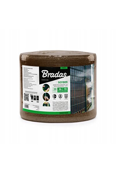 Bradas Folie de umbrire maro + Cleme 19x36m 200 g/m²