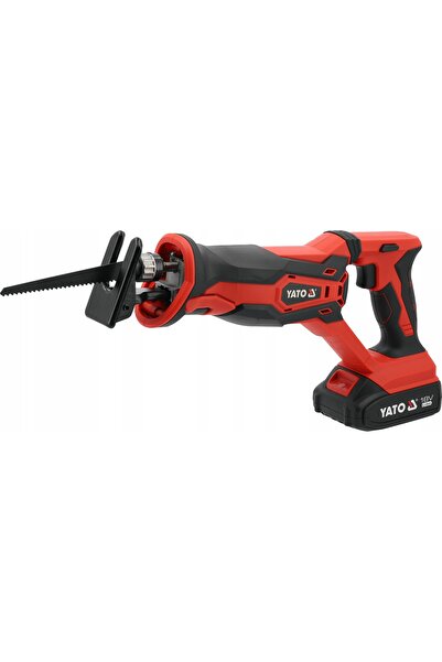 yato Ferăstrău sabie 18V 2Ah pentru prelucrarea lemnului și metalului + încăr...