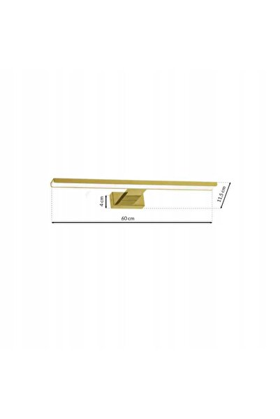 Milagro Aplică de perete pentru baie, deasupra oglinzii, LED Shine Gold 13,8W...