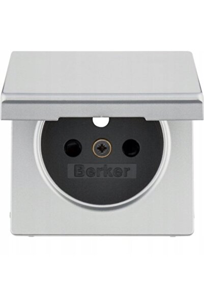 BERKER Panou frontal Q.x cu jaluzele, cu împământare și capac din aluminiu