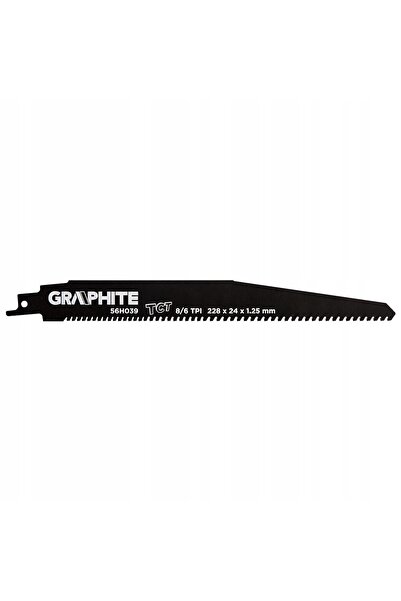 graphite Lamă de ferăstrău sabie pentru lemn, cu cuie, HM, 228mm, 8/6 TPI